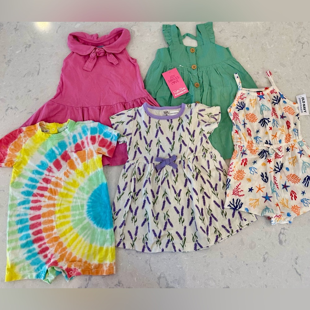 Baby Girl 12-18mo Summer Dresses & Rompers NWT